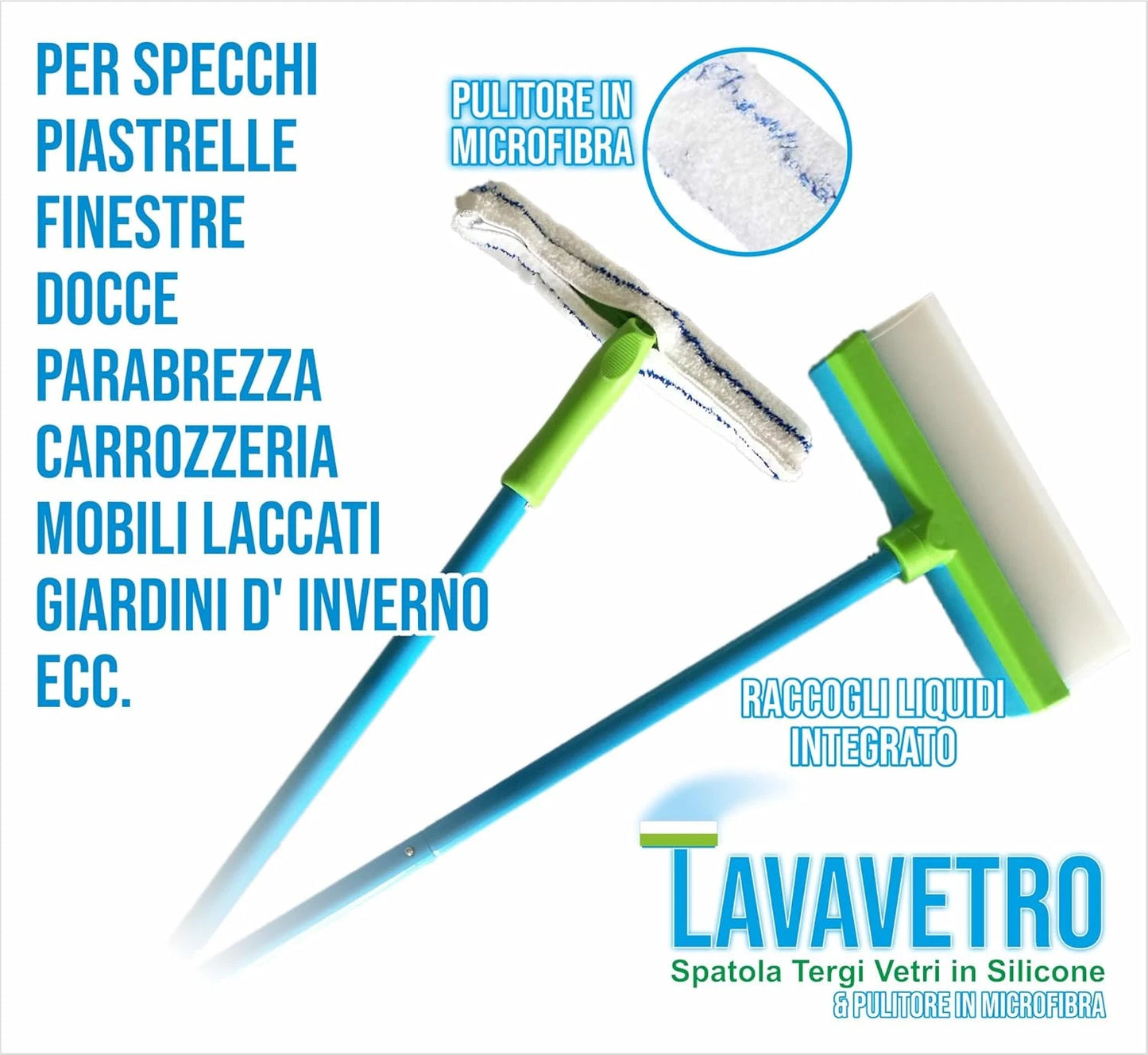 Kit Lavavetro in Silicone con Vaschetta Raccogli Acqua