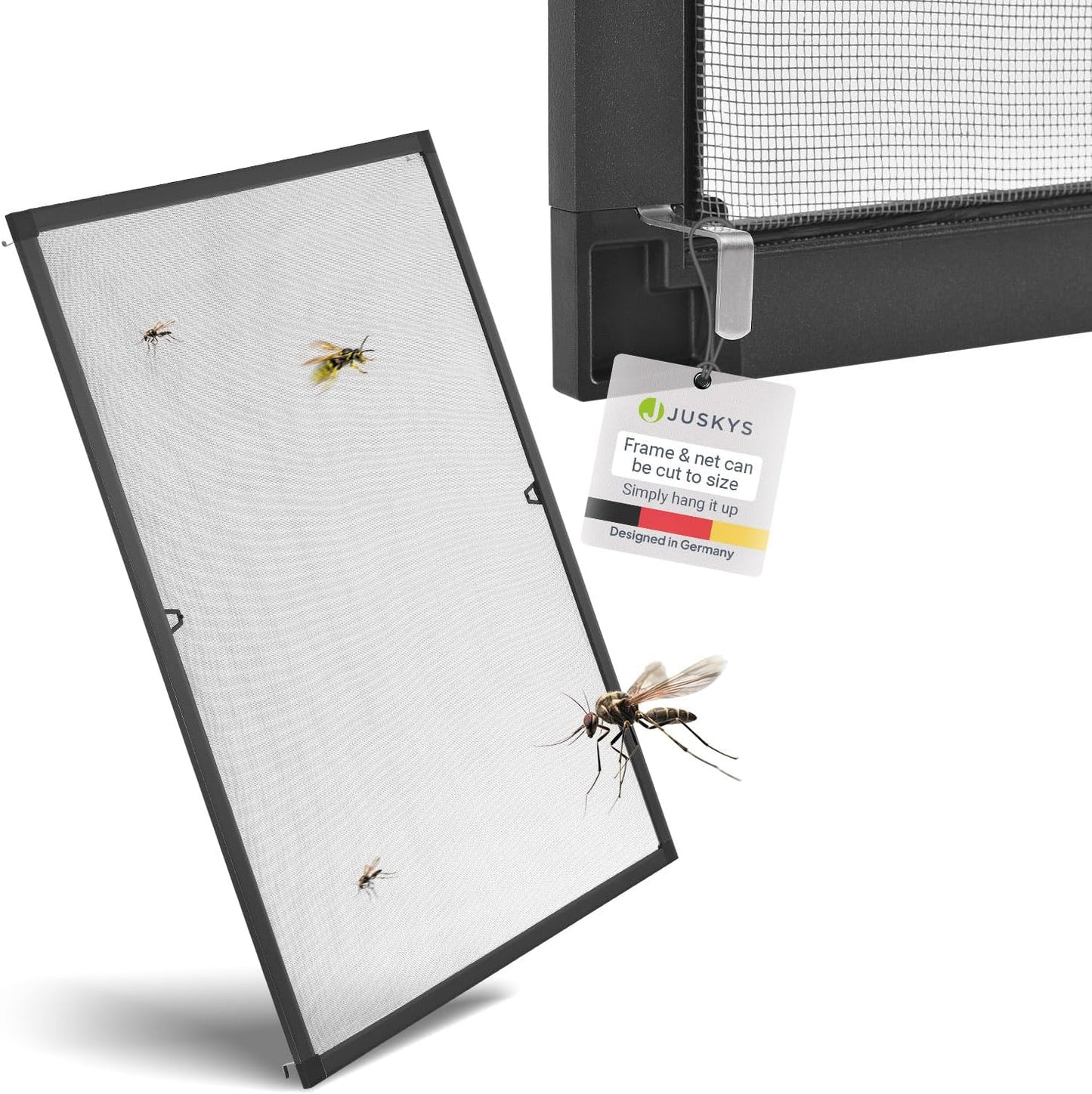 OFFERTA 3X1: Zanzariera con Telaio in Alluminio Flessibile da 80x100cm a 130x150cm